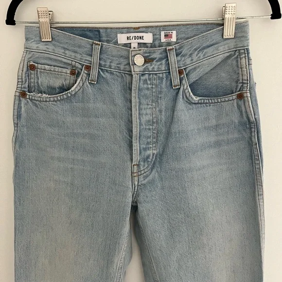 Re/Done straight leg distressed jeans - Picture 3 of 6